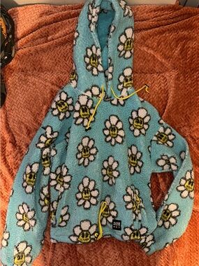 Alab Sherpa flower hoodie
